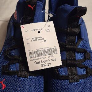 NWT Puma Blue Kids Boys Sneakers Size 2C